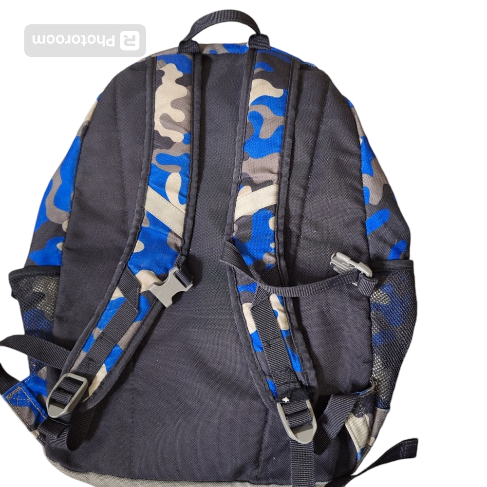 Lands End Classmate Medium Backpack & lunchbox Vibrant Sapphire Camo - Picture 3 of 15